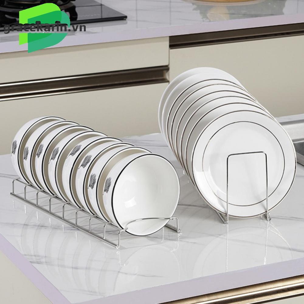 Dish Rack Cooking Kitchen Organization Pot Lid Stainless Steel Storage