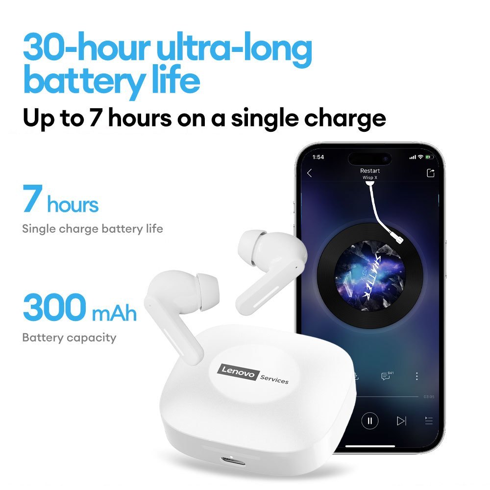 Lenovo LE209 Tai nghe Tai nghe Bluetooth Độ trễ thấp trong tai chống nước HIFI chất lượng âm thanh Bluetooth V6.0 | BigBuy360 - bigbuy360.vn