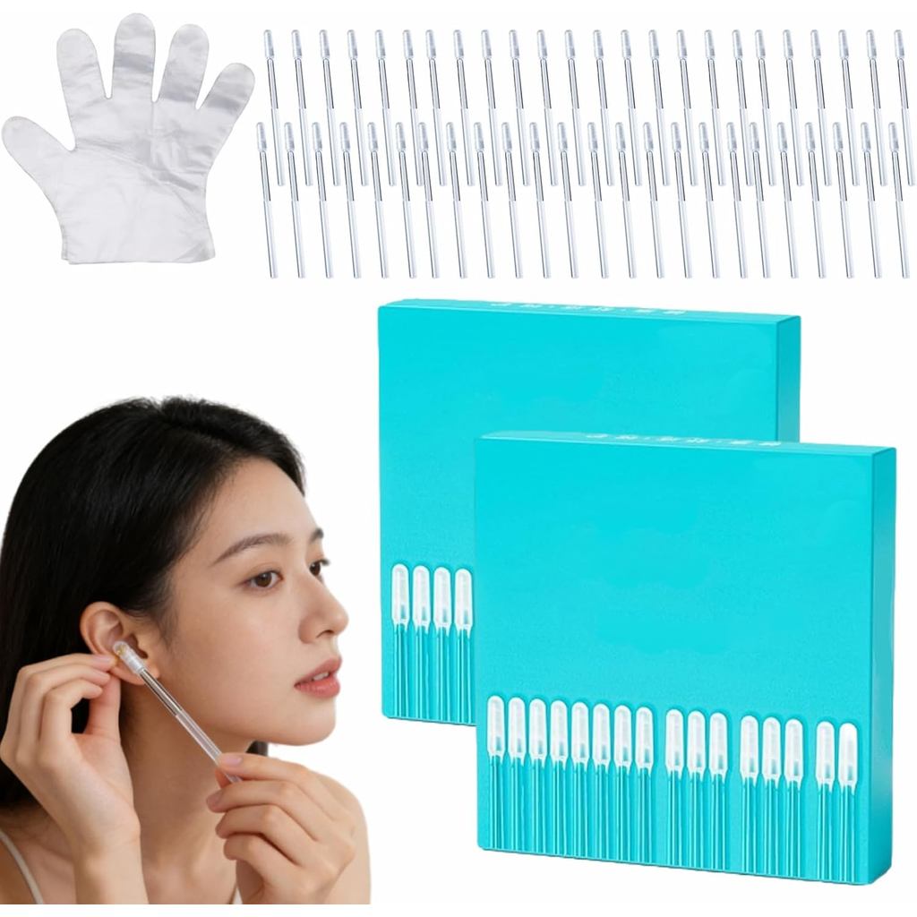 Que làm sạch tai dính, Que dính làm sạch tai nhẹ nhàng, Dụng cụ loại bỏ sáp tai dính 24 mỗi gói, Que