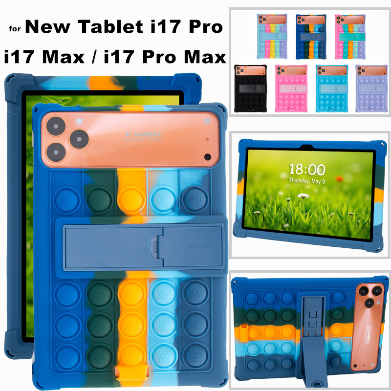 Dành Cho Máy Tính Bảng Mới i17 Max / i17 Pro / i17 Pro Max 2026 10.1 Inch Mềm Bong Bóng Đứng Vỏ Máy 