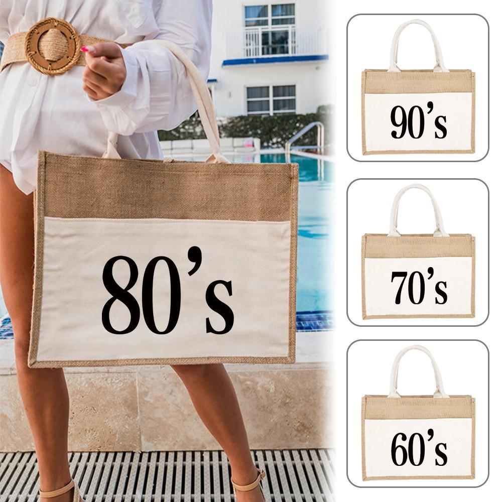 Linen Shoulder Bag Jute Bag Handbag Sacks Jute imitation Sacks Women Shopping Bags Tote Designer Tot