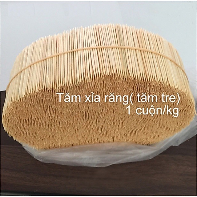 Tăm tre xỉa răng cuộn 1kg