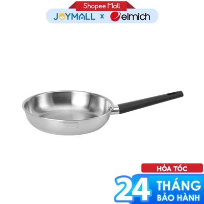 Chảo Sâu Lòng Inox Nguyên Khối Elmich Basic EL-2842IN, Hàng Chính Hãng, Bắt Từ Nhanh - JoyMall
