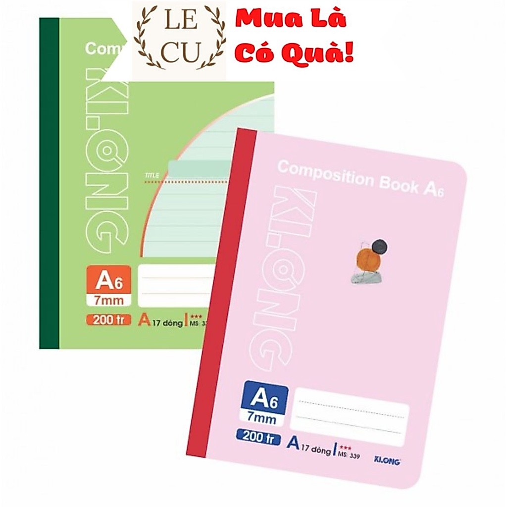 [Combo 5 cuốn] Sổ may KLONG 200tr A6 ; MS: 339