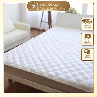 Tấm trải topper bảo vệ đệm (nệm) cao cấp màu trắng
