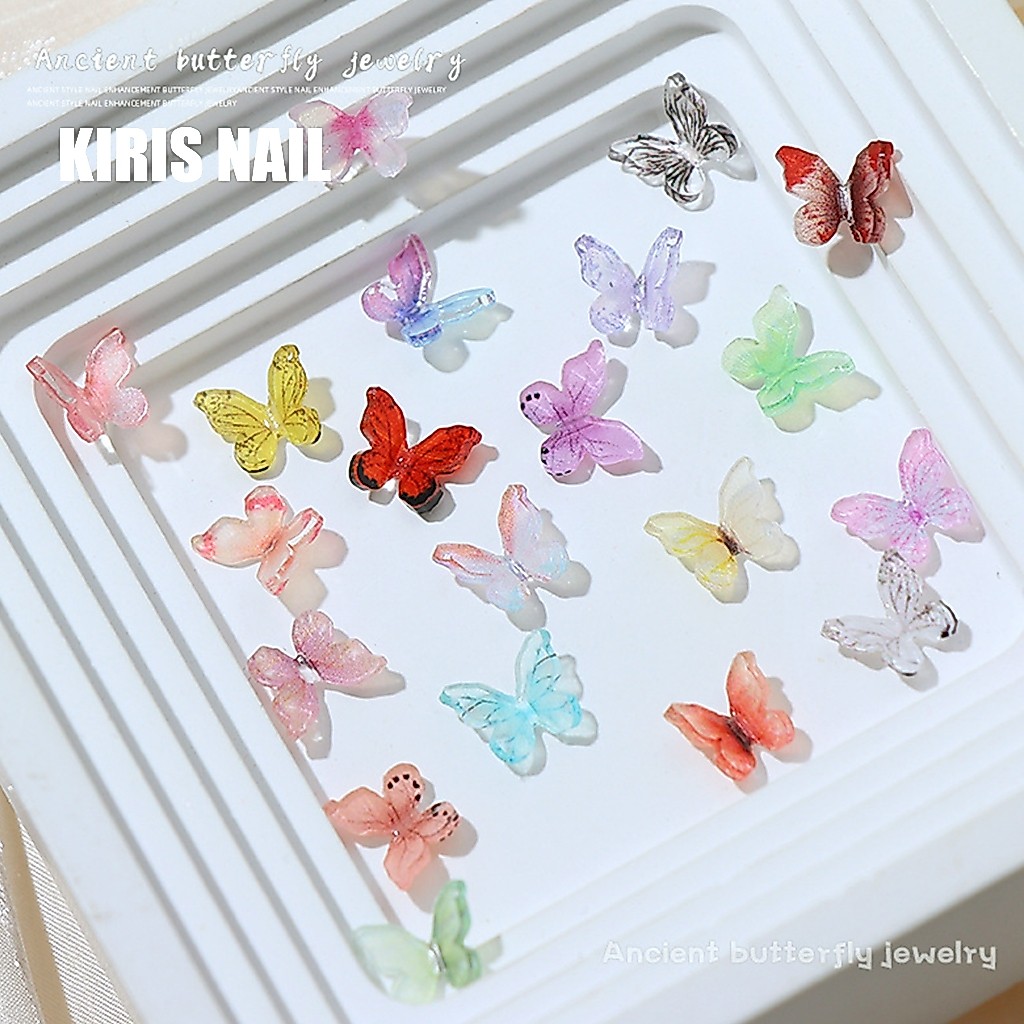 Charm đính móng hình bướm 3D lẻ 1 con - SD12