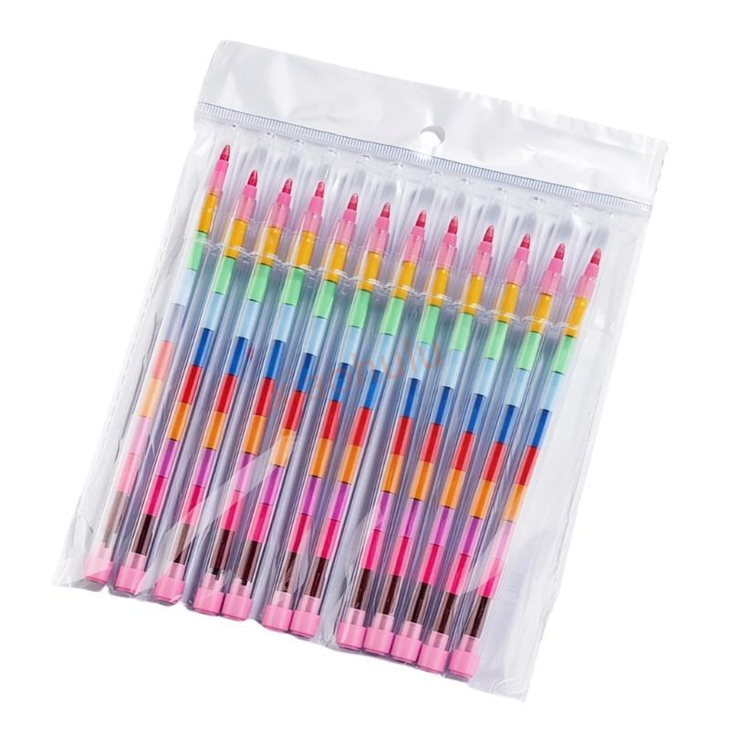 XHL 11 trong 1 Tranh Khâu Crayon Màu Crayon Khối Xây Dựng Crayon Cho Trẻ Em