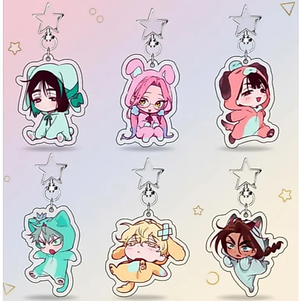 Alien Stage Keychain Charms Alnst Handmade Anime Key Charm Kpop Charm Acrylic Sterling Silver Anime 