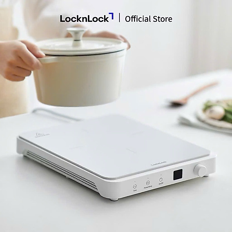 Bếp Điện Từ Locknlock Bianco Slim Induction Cooker 220V, 50Hz, 1850W - Màu Trắng - EJI146WHT