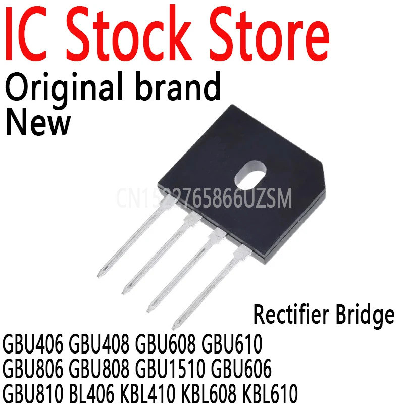 5 Chiếc GBU406 GBU408 GBU608 GBU610 GBU806 GBU808 GBU1510 GBU606 GBU810 BL406 KBL410 KBL608 KBL610 C