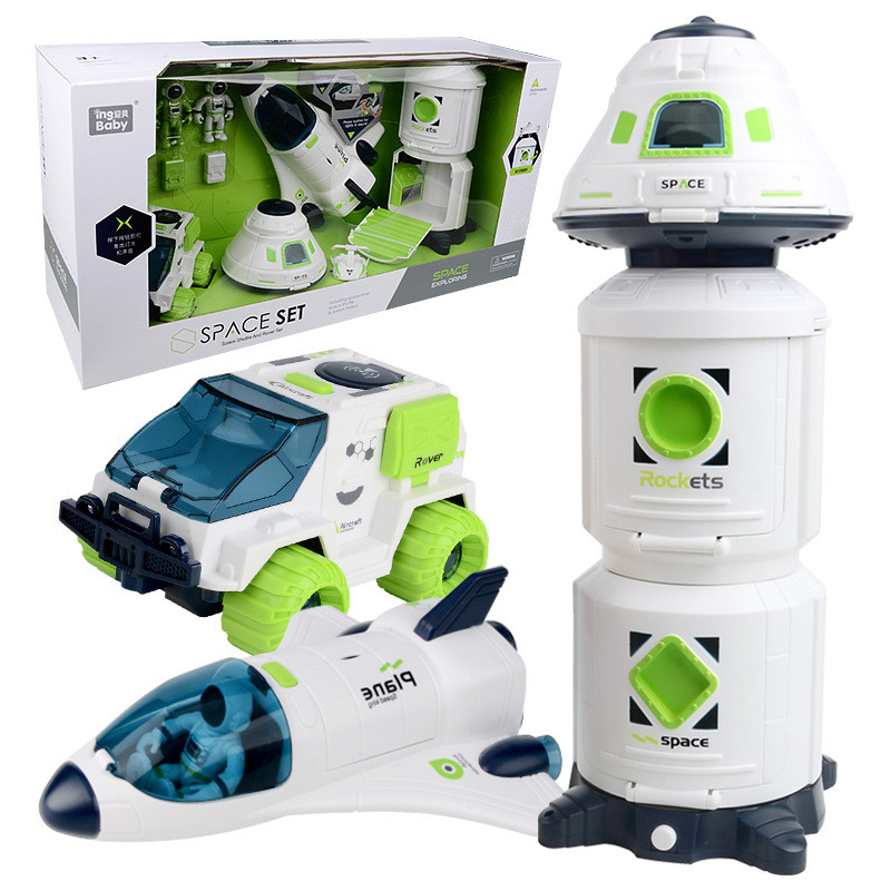 Interstellar Space Toy Spaceship Model with Colorful Lights and Music, Children's Parent-Child Inter