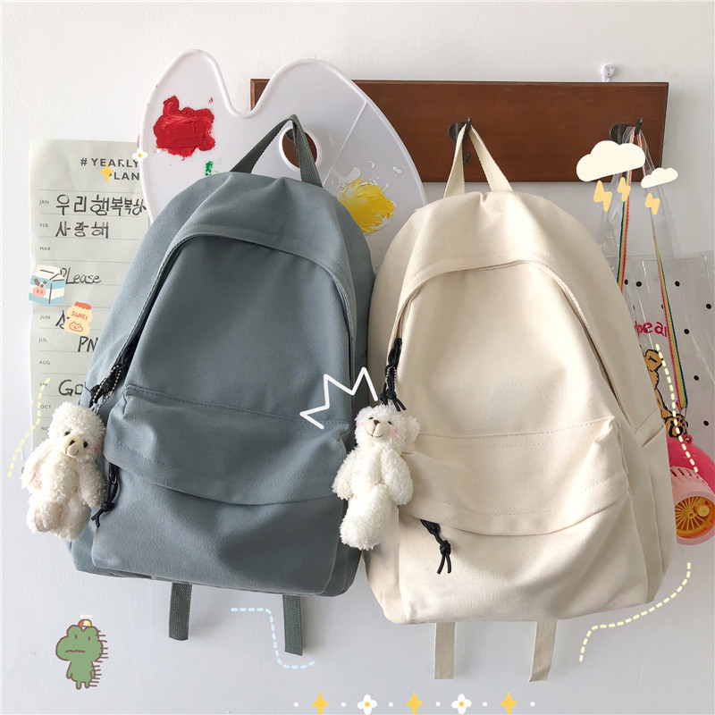 Authentic women's backpack, trendy new fashion backpack ins Canvas Backpack for Women, Korean Style,