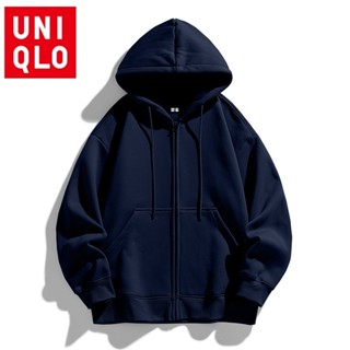  Áo khoác Uniqlo unisex có mũ trùm đầu và dây kéo màu sắc đa dạng 