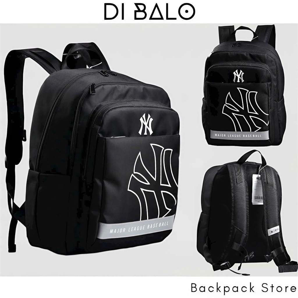 Balo MLB NY balo thời trang nam nữ có ngăn đựng laptop nhiều ngăn tiện lợi dây đeo chắc chắn DI BALO