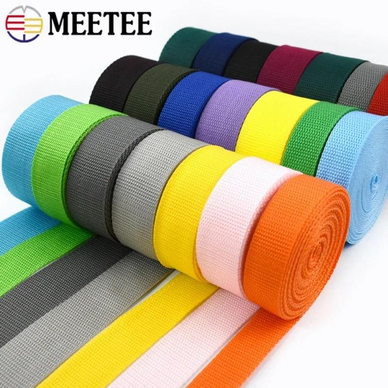 5M PP Polypropylene Webbing 20-50mm Túi Đeo Vai Dây Nylon Ruy Băng Dây Phụ Kiện May Vá