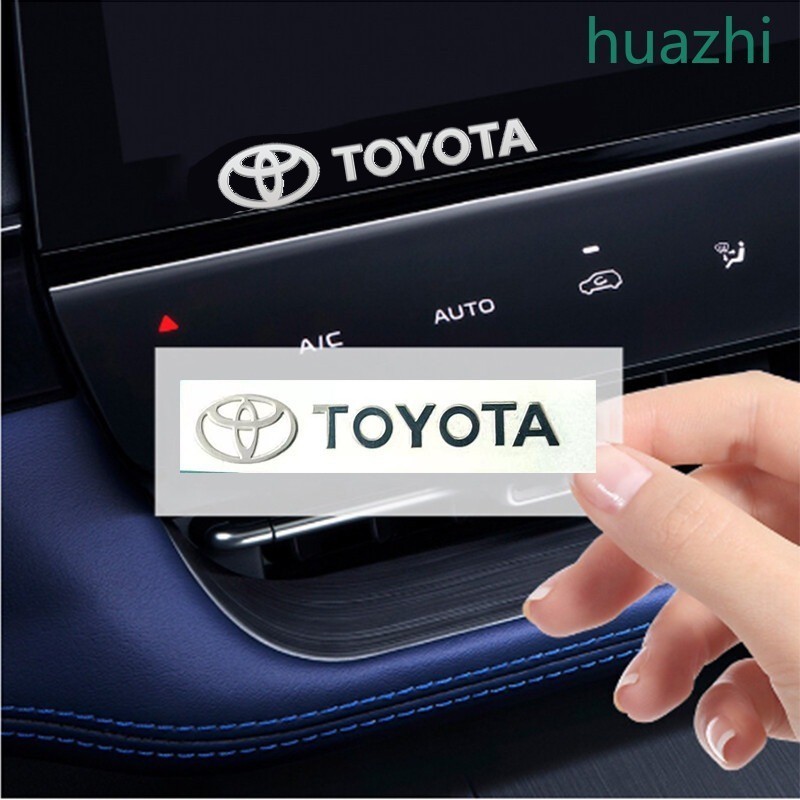 Logo TOYOTA Sáng Tạo Trang Trí Kim Loại Miếng Dán Chống Thấm Nước Cho Xe Toyota Vios Crown Hilux Pas