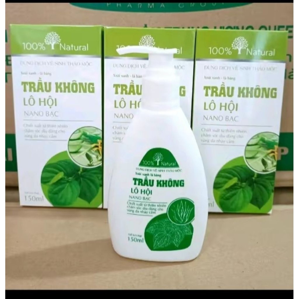 Dung dịch vệ sinh Trầu không lô hội 150ml