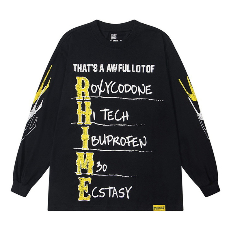 Áo thun nam Trapstar dài tay chữ cái dáng rộng