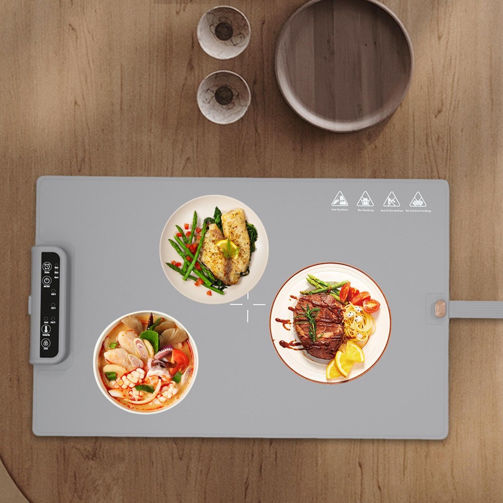 LOVIVER Khay sưởi ấm điện Máy hâm nóng thực phẩm Nhiệt nhanh Giữ ấm thực phẩm Tấm hâm nóng đa chức năng cho nhà hàng tân gia