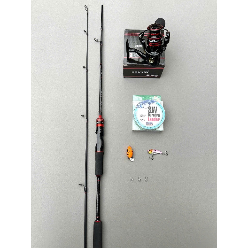 Combo Cần Lure Rollfish Độ Cứng M + Máy Deukio Fs2000