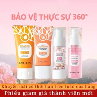 4PCS GMEELAN Gel Tẩy Tế Bào Chết Da Mặt 50g+Dưỡng Nách Kem hỗ trợ Sakura Underarm Cream 30g