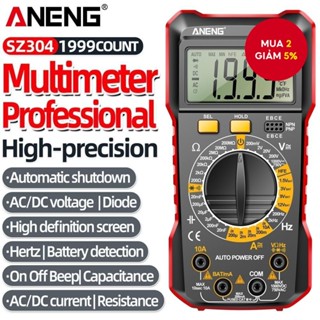 ANENG SZ304 Đồng hồ vạn năng kỹ thuật số True RMS Máy kiểm tra cầm tay có độ chính xác cao với NCV AC / DC Đo điện trở dòng điện