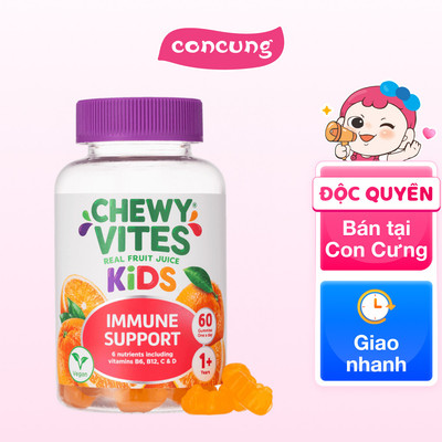 Thực phẩm bổ sung CHEWY VITES KIDS IMMUNE SUPPORT - concung