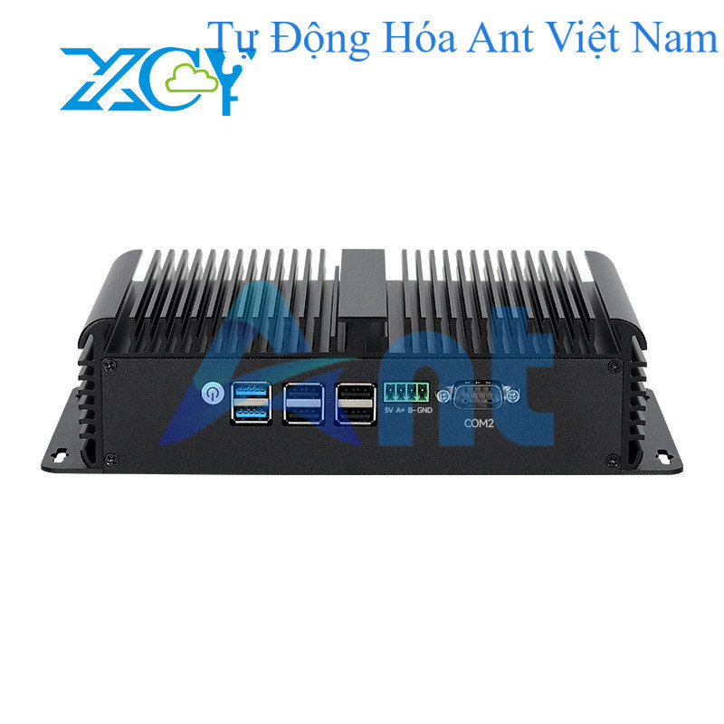 XCY Máy tính công nghiệp Intel N100 4x2.5G Ethernet 2X cổng nối tiếp RS485 RS232 DB9 6xUSB wifi hỗ t