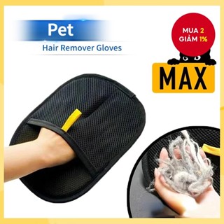 Găng Tay Tẩy Lông Thú Cưng Không Lông Thú Cưng, Bàn Chải Tĩnh Hai Chiều, Tẩy Lông Chó & Mèo, Găng Tay Tóc Dính Cho Chải Lông Tại Nhà 2025