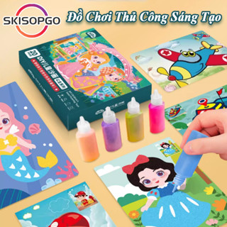  Đồ Chơi Bộ Vẽ Tranh Cát Cho Bé Tập Tô Màu Tranh Đa Dạng Thỏa Sức Sáng Tạo đồ Chơi Bé Gái 