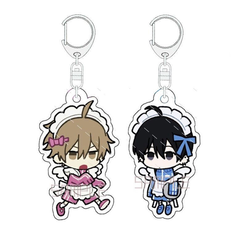 Tashiro Kun Kimi Tte Yatsu Wa Maid Anime Keychain Women Ebihara Acrylic Key Chain Man Cute Key Ring 