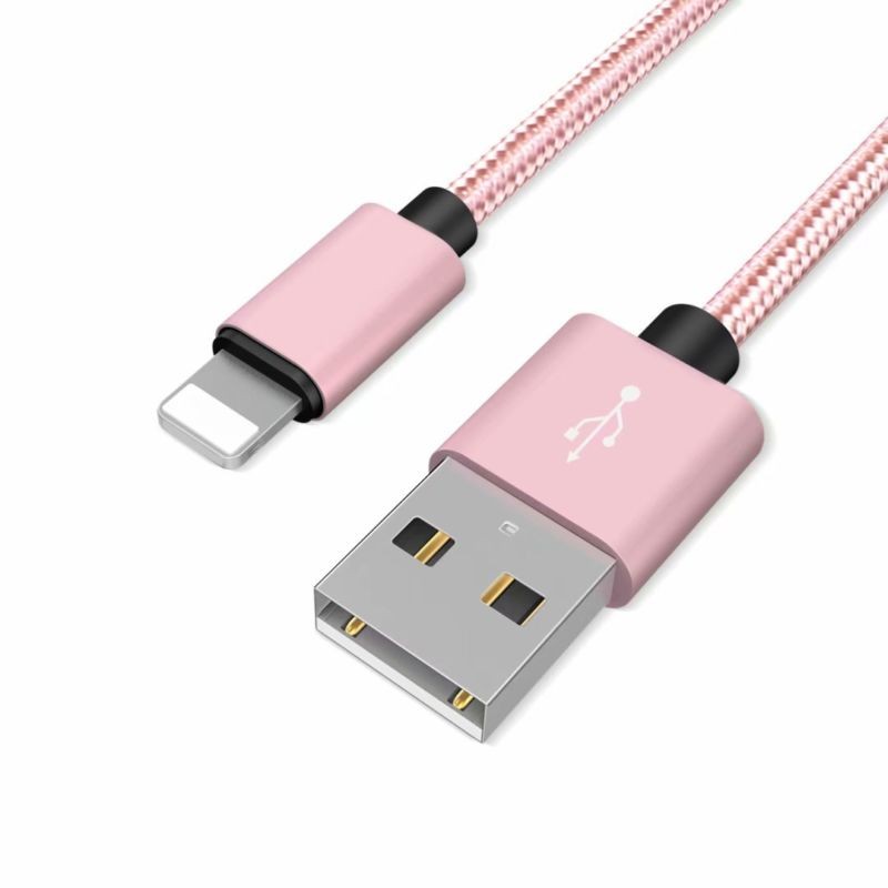 Cáp USB bện ngắn 25CM MỚI Dây sạc nhanh iPhone XS 8 7 6 Plus 5