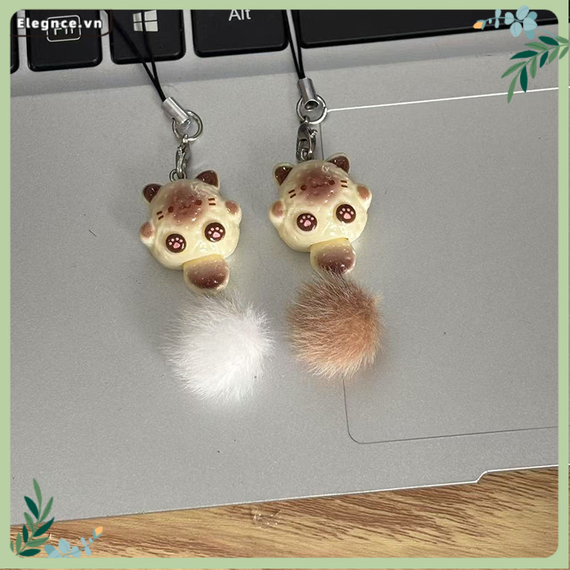 【Elevn】 móc khóa túi hoạt hình  đa năng Móc khóa điện thoại hình mèo Xiêm dễ thương | BigBuy360 - bigbuy360.vn