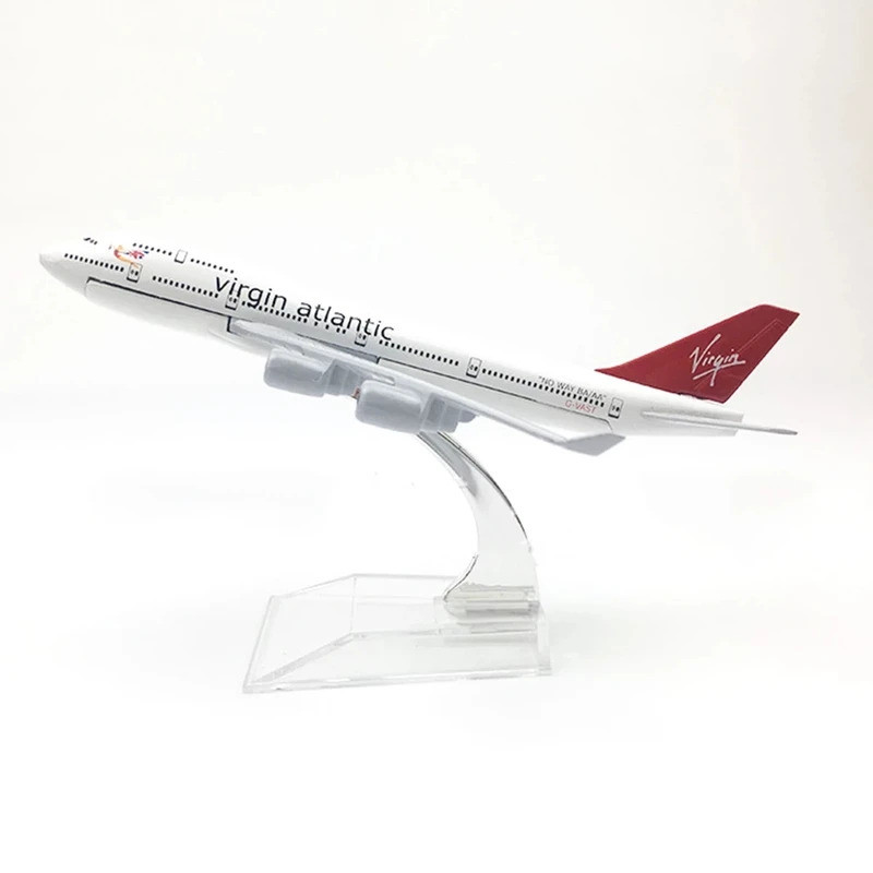 Trang Trí Nhà Tỉ Lệ 1 / 400 Máy Bay Hợp Kim B747 Virgin Atlantic 16cm Máy Bay B747 Đồ Chơi Mô Hình T