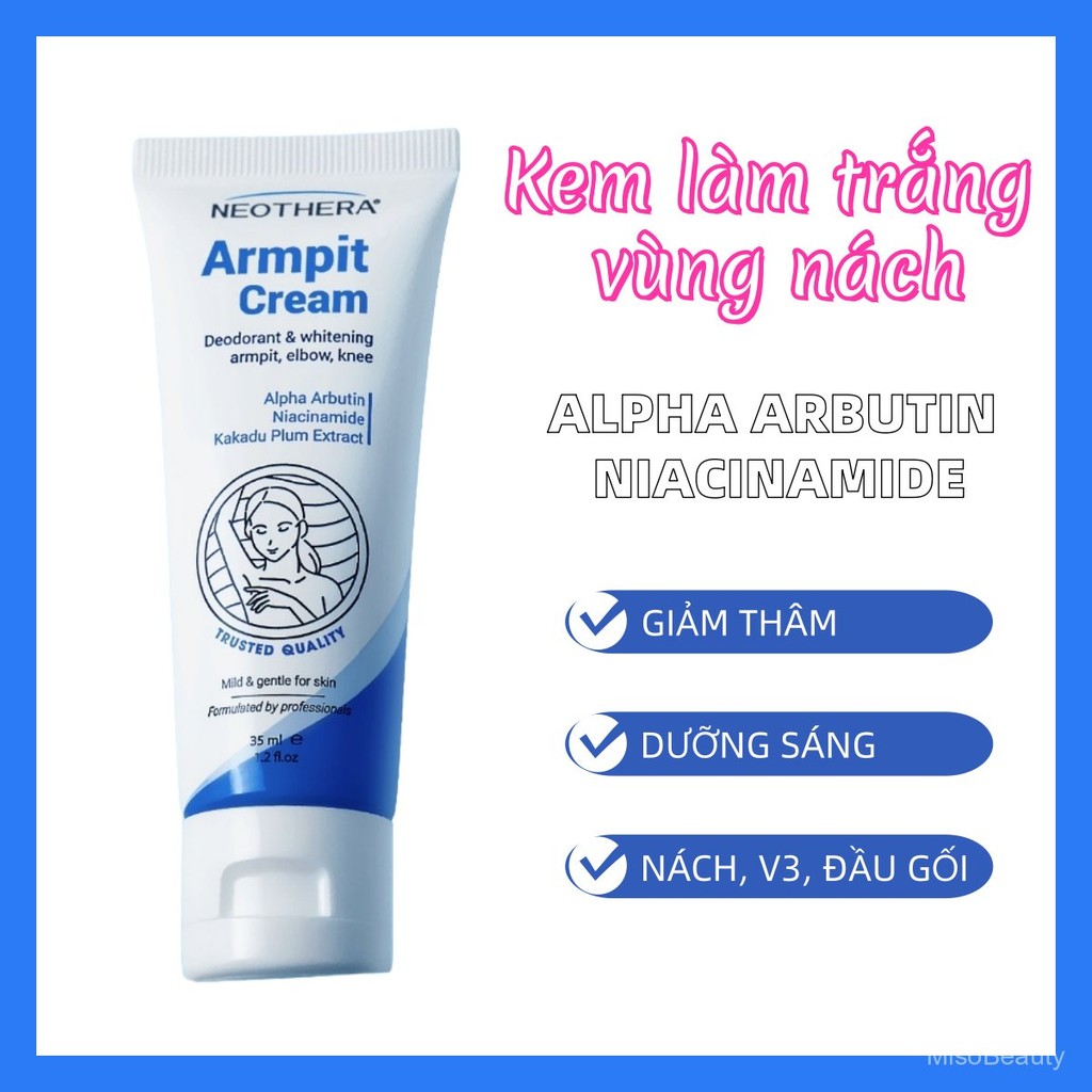 Kem dưỡng trắng giảm thâm nách ARMPIT CREAM dưỡng sáng da vùng nách, mông, bẹn, khuỷu tay, đầu gối N