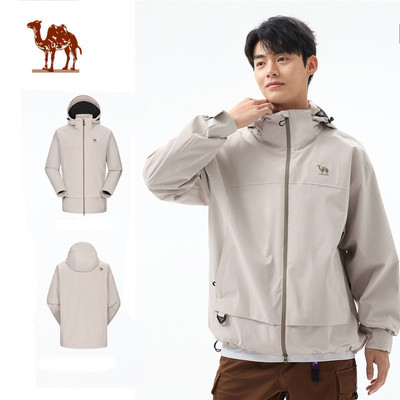 Áo khoác ngoài trời CAMEL CROWN  Nam và Nữ Áo khoác chống gió và chống nước Du lịch Quần áo đi bộ đường dài