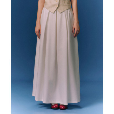 GIGI - Chân váy xếp li midi lưng thun thanh lịch_G3302S242509-00