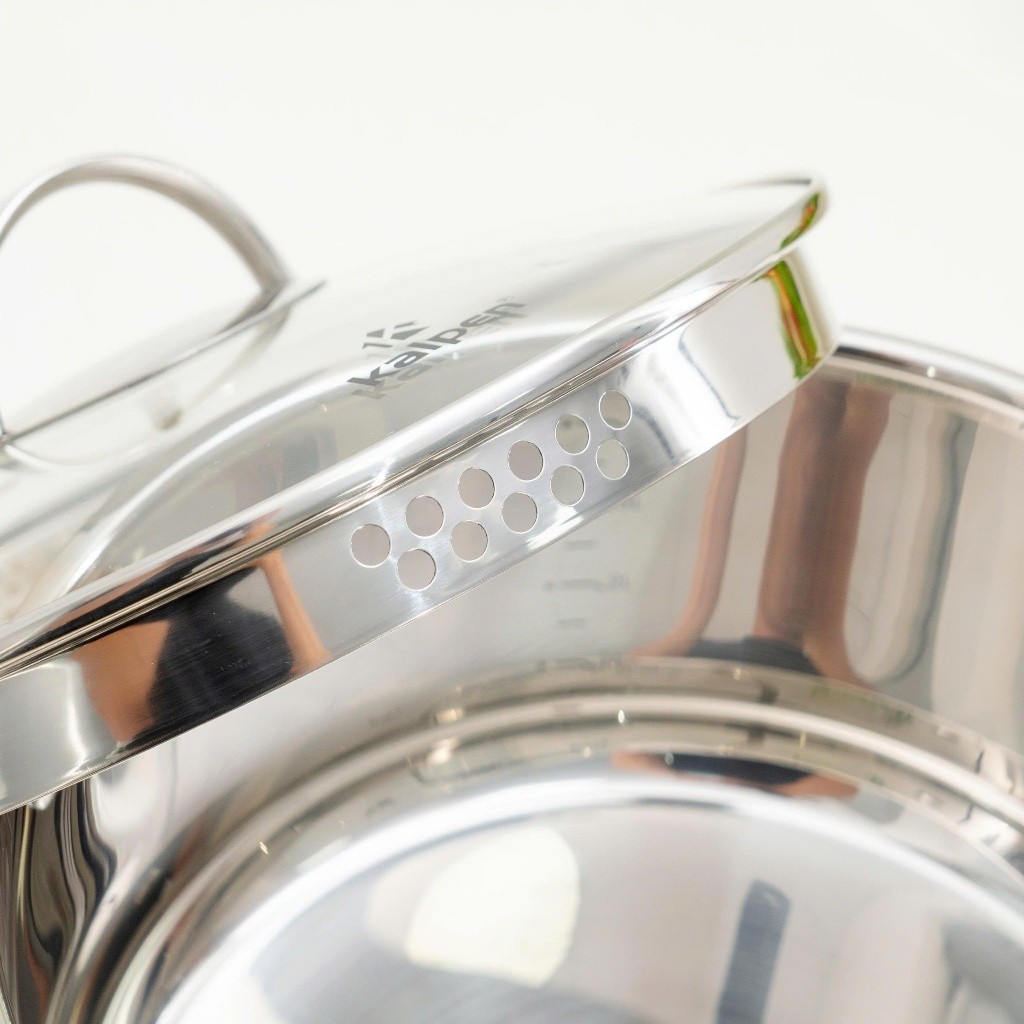 Bộ nồi 4 chiếc Inox cao cấp 5 đáy Kalpen Lermat L2Pro