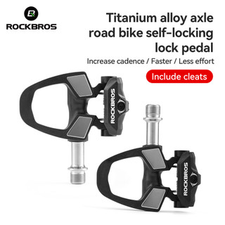 Rockbros Cleats SPD từ sợi carbon và titan, siêu nhẹ, chống nước và chống trơn trượt, dành cho giày xe đạp MTB