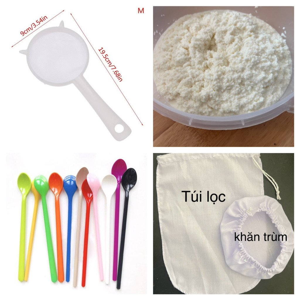 Combo Nấm Sữa Chua Kefir và Dụng Cụ Nuôi Nấm