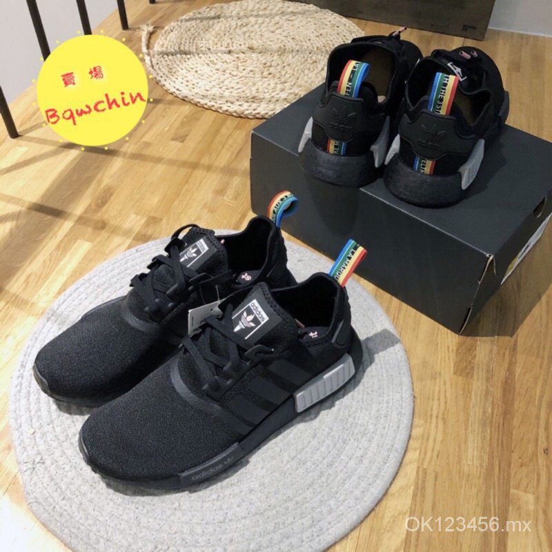 Giày Adidas NMD R1 màu đen Olympic, sẵn sàng giao