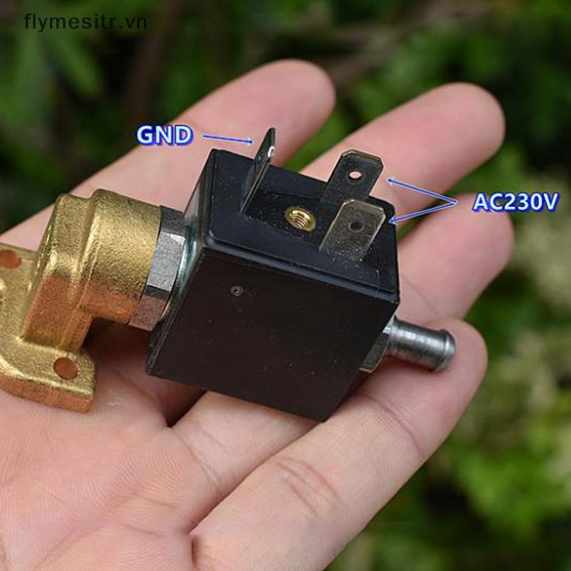 FF 9000BH AC230V Van điện từ bằng đồng thau điện 3 chiều 2 vị trí Loại thường đóng cho máy pha cà ph