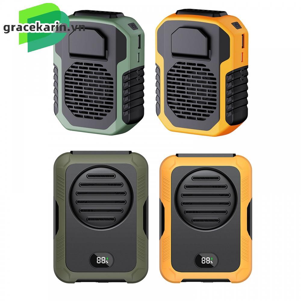 Waist Clip Fan Hand-Free USB Rechargeable With Charging Cable Belt Fan