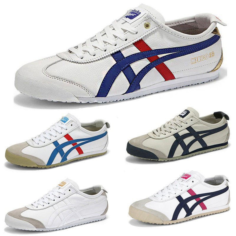 Onitsuka Tiger [100% Authentic Onitsuka Tiger] Mexico 66 Giày Nam Nữ Giày Thể Thao Giày Cặp Đôi Giày