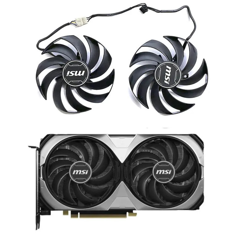 * Quạt GPU 4PIN 95MM PLD10010S12HH RTX4070 chính hãng cho trò chơi MSI GeForce RTX 4060 Ti 4070 Vent