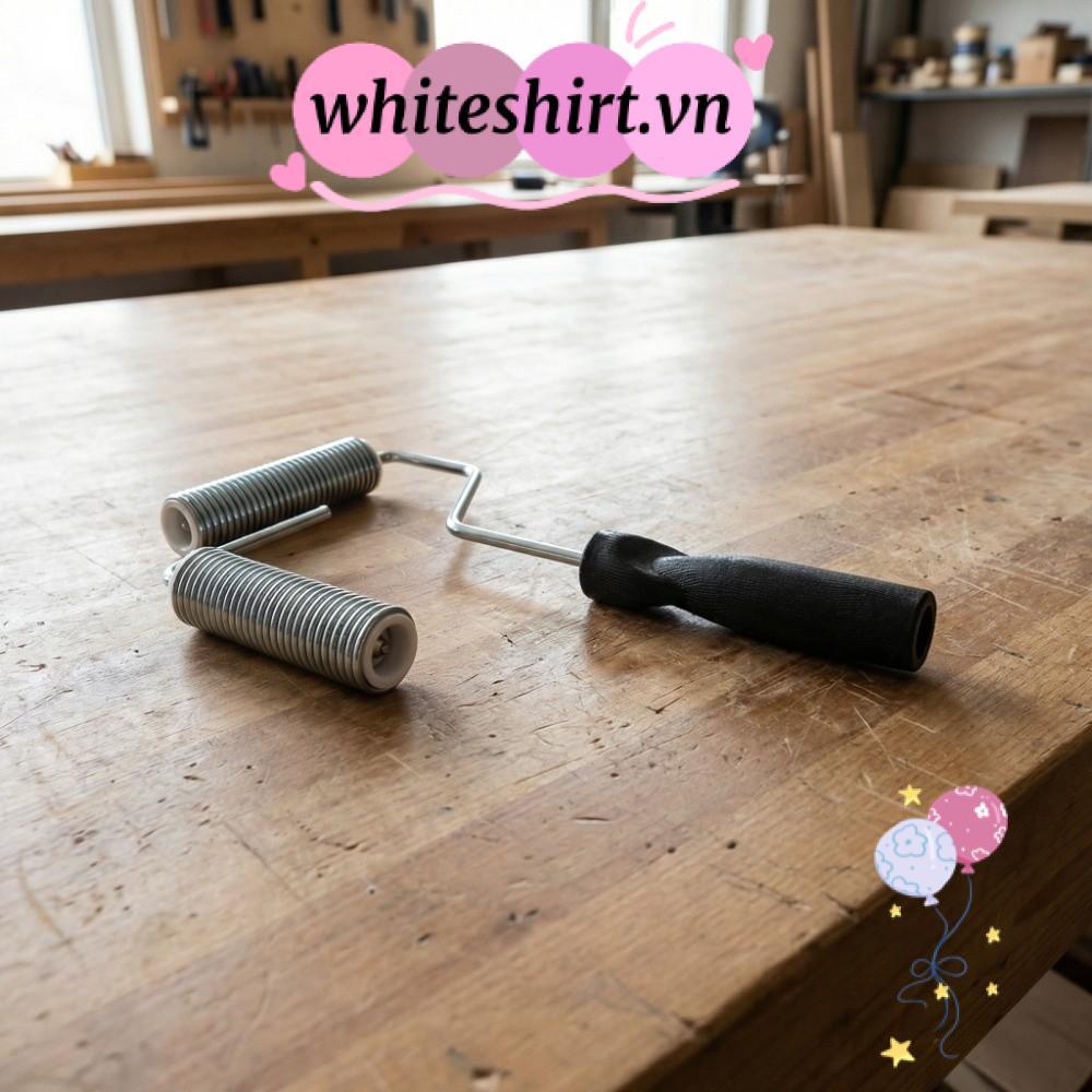 Con lăn khử bọt TRẮNG, Công cụ sợi thủy tinh cỡ 3 Inch có thể giặt được Acetone, Thiết kế lò xo lâu 