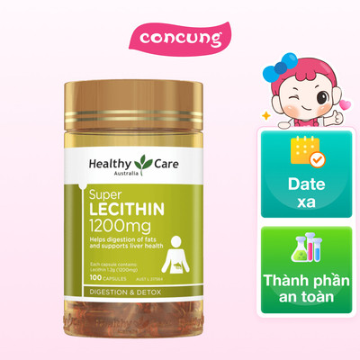 VIÊN UỐNG MẦM ĐẬU NÀNH HEALTHY CARE SUPER LECITHIN 1200MG