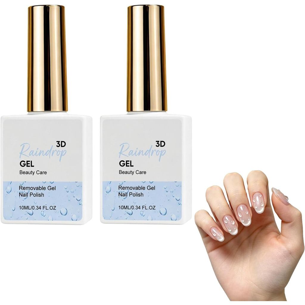 Gel giọt mưa 3D, Gel 3D để làm móng tay, Sơn móng tay dạng giọt nước, Gel hiệu ứng giọt nước trong s