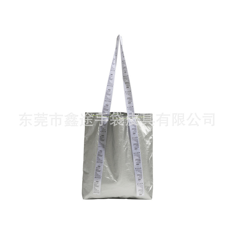 Đặt Hàng Nhiều Lớp Bạc Dupont Túi Tote Giấy Đặc Điểm In Dây Đeo Vai Túi Đeo Vai Hợp Thời Trang tyvek