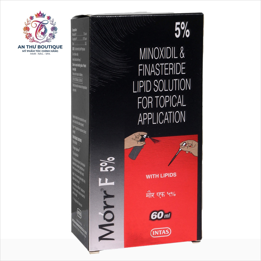 ( Ấn Độ ) Tinh chất mọc râu, mọc tóc cao cấp Mi-no-xi-dil Solution Morr F 5% F5 60ml ( New 2026 ) .A